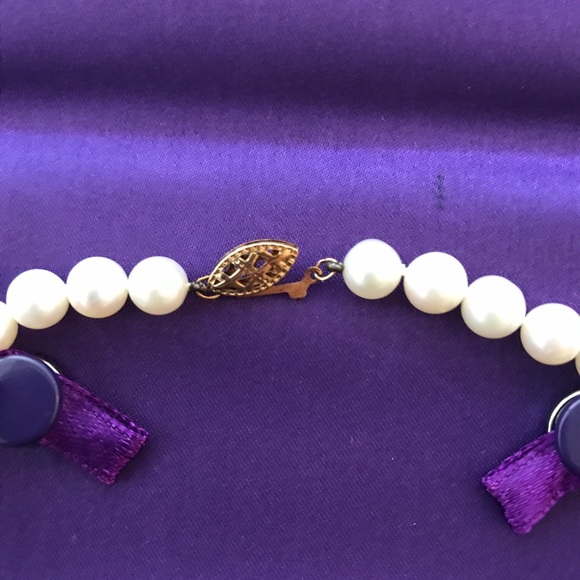 Genuine Akoya Pearl 14k Yellow Gold 18" Necklace - Picture 2 of 6